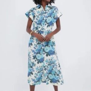 Tuckernuck Wild Zinnia Linen Chloe Dress- XL